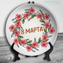 Тарелки на 8 марта №17