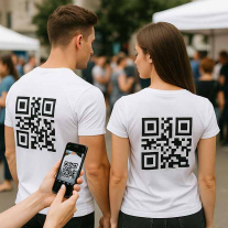 Печать QR-кода на майках