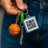  Печать QR кодов на Брелок 40х40мм Акриловый прямоугольный  Фото № 1