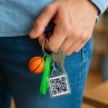  Печать QR кодов на Брелок 40х56мм Акриловый прямоугольный  Фото № 2