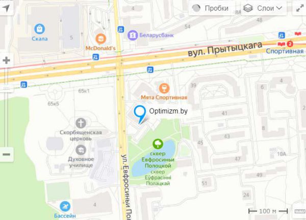 наш адрес Евф. Полоцкой 5